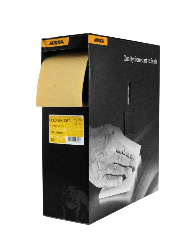 Губка шлифовальная 115*125мм МИРКА ГОЛДФЛЕКС 320    2912707032