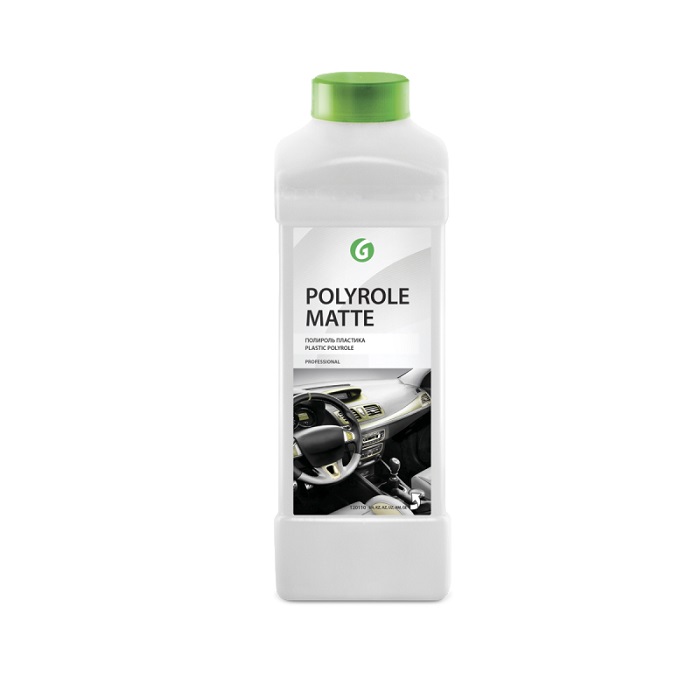 Полироль-очиститель пластика «Polyrol Matte» матовый блеск с ароматом винограда тригер 0,25л ГРАСС
