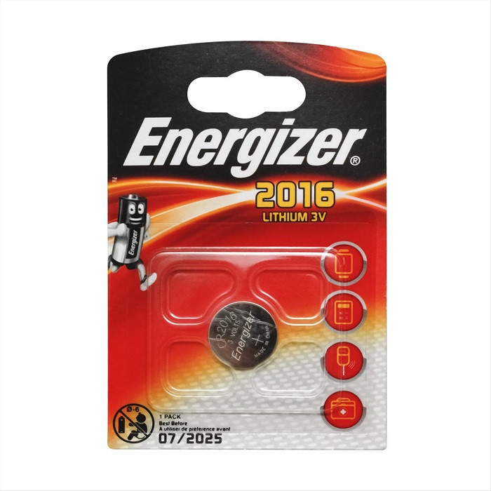 Батарейка Lithium CR2016 FSB (1шт) литиевая  Energizer