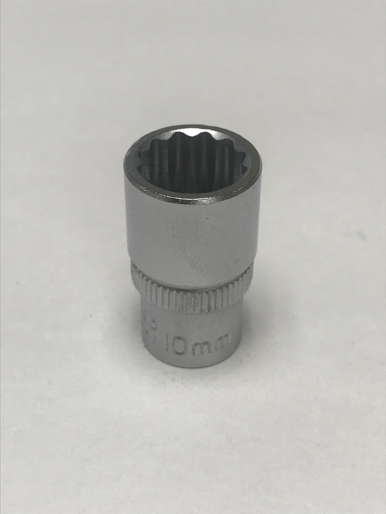 F52910 1/4" Головка короткая 12 гранная 10мм
