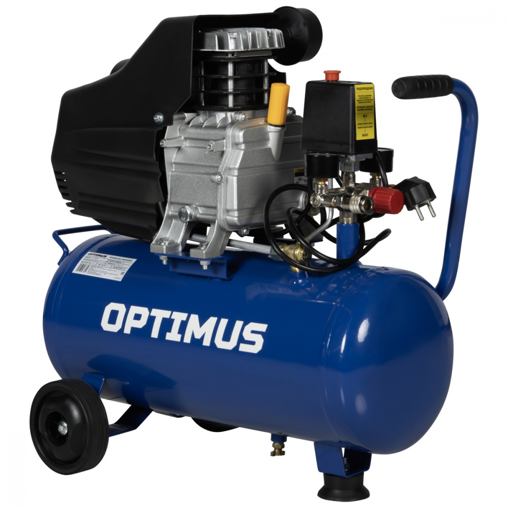 Компрессор поршневой OPT-302430, 300л/мин, 2.2кВт, 220в, ресивер 24л OPTIMUS СКИДКИ НЕТ