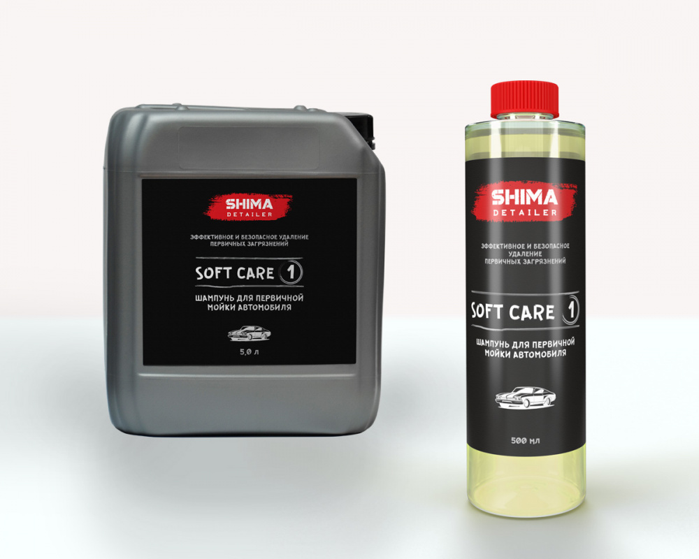 Шампунь для первичной мойки автомобиля 500мл Шима DETAILER "SOFT CARE" 