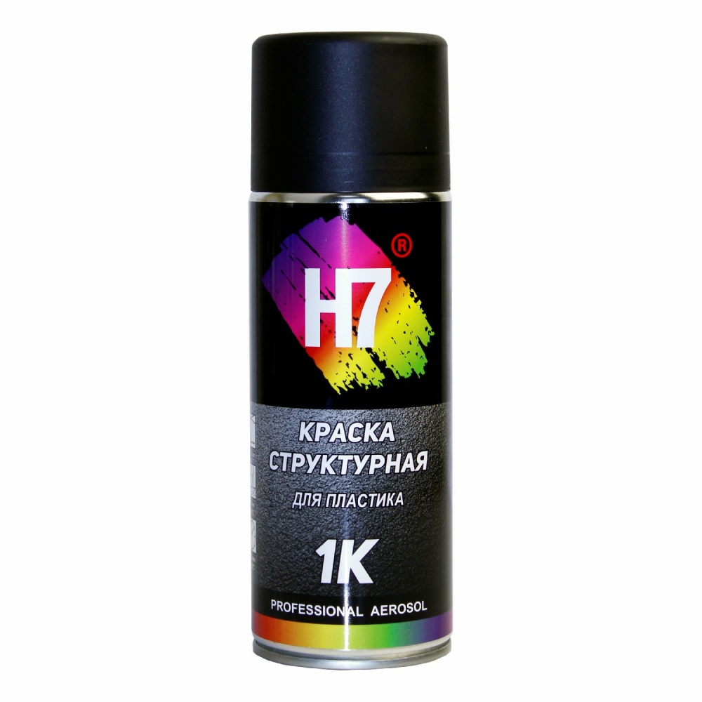 Краска структурная для пластика (черная) аэрозоль 400мл 958307 H7