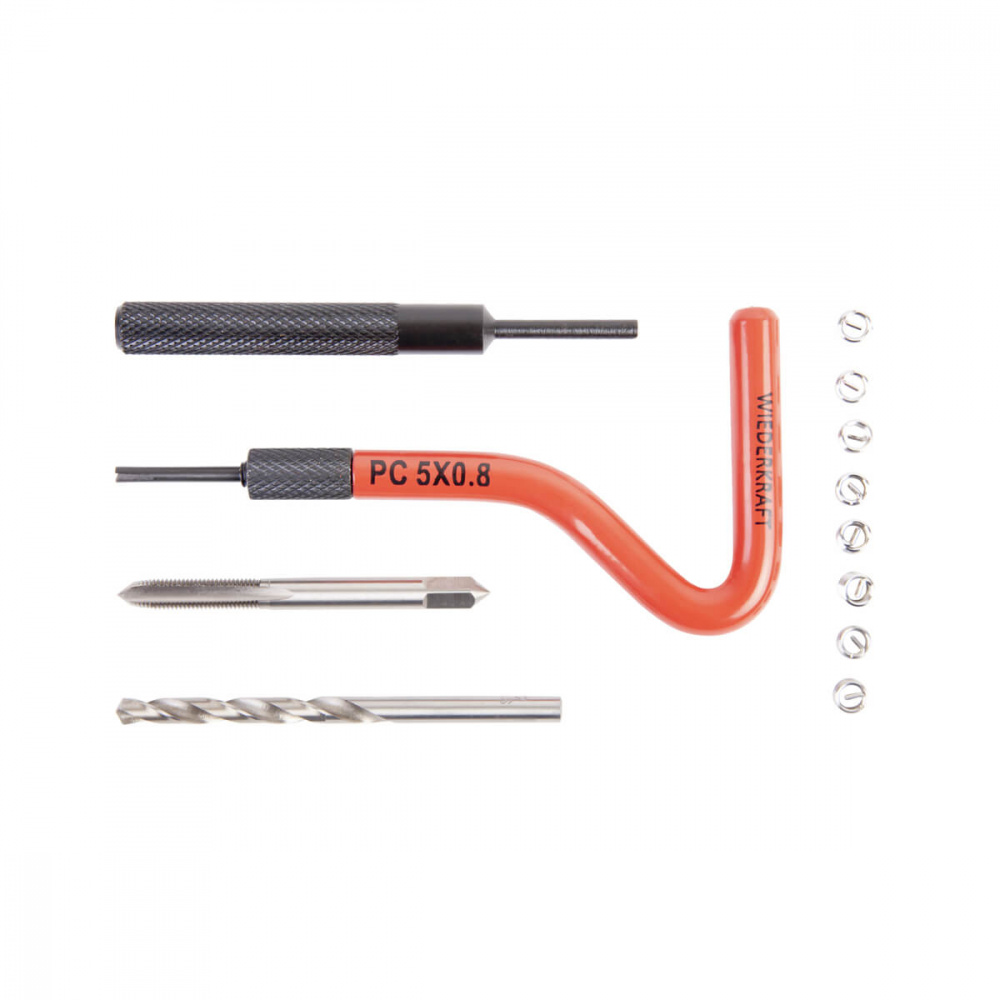 Набор WDK-ST0508 для восстановления резьбы M5x0,8, 16 предметов ВИДЕРКРАФТ