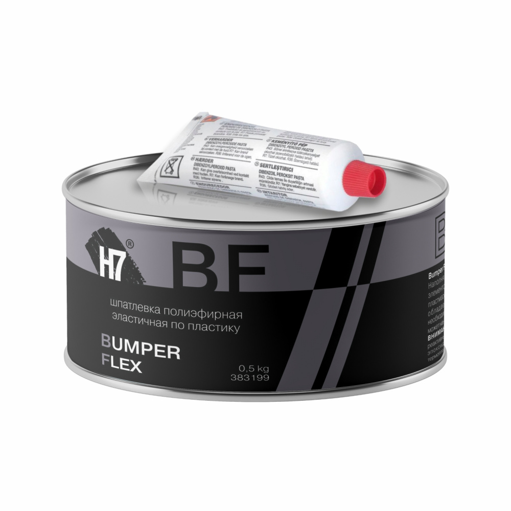 Шпатлевка полиэфирная эластичная по пластику Bumper Flex 0,5кг 383199 Н7