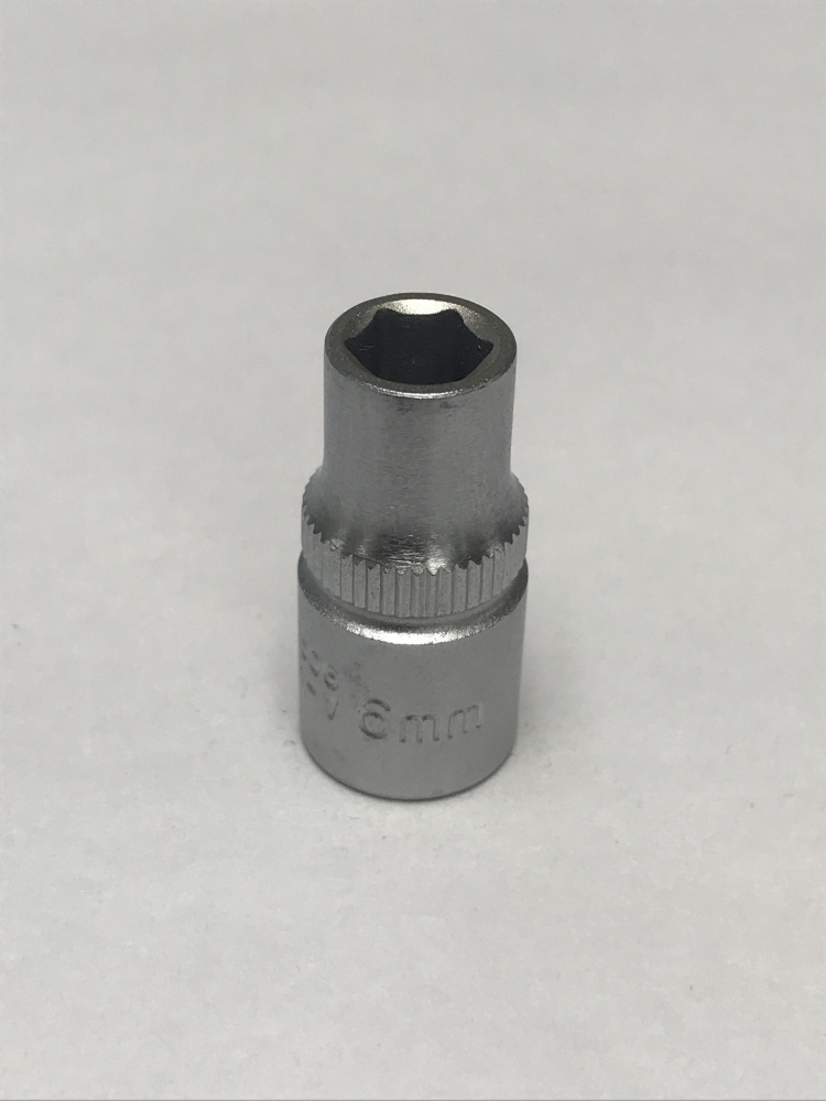 F52506 1/4" Головка короткая 6 гранная 6мм