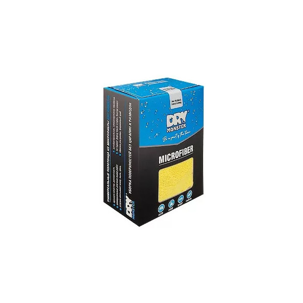 Микрофибра универсальная 35х35 (6шт) 280гр.м Dry Monster TERRY KING DM3535TK(6)  