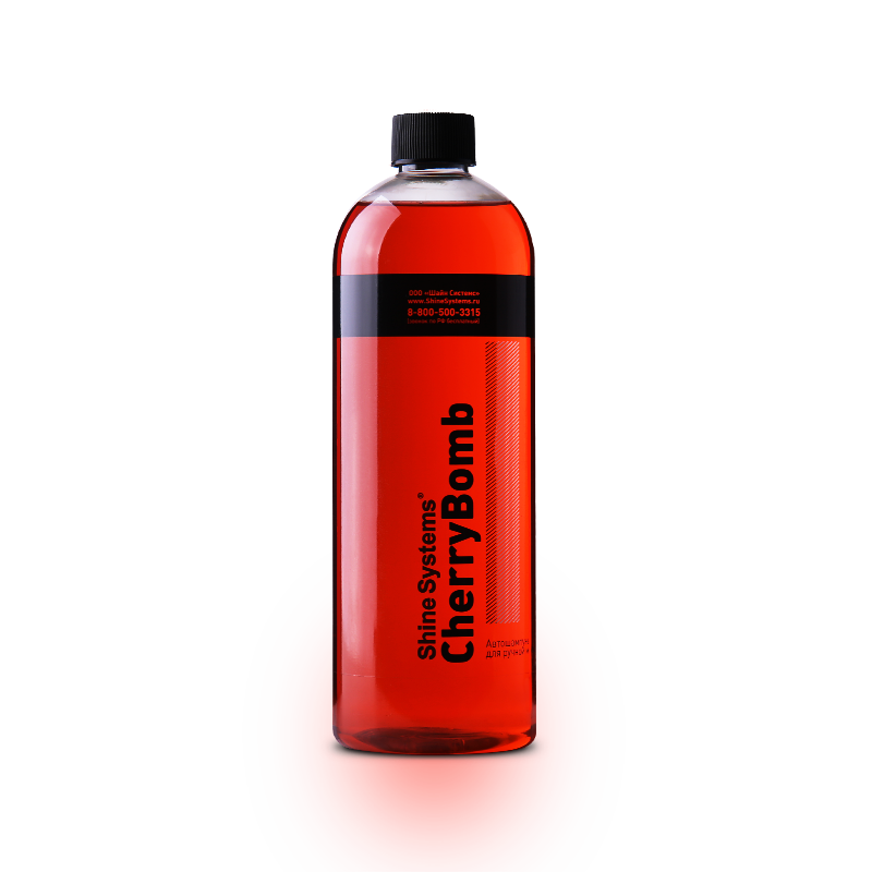 Автошампунь для ручной мойки, 750мл SS958 Shine Systems Cherry Bomb Shampoo ЧЕСТНЫЙ ЗНАК