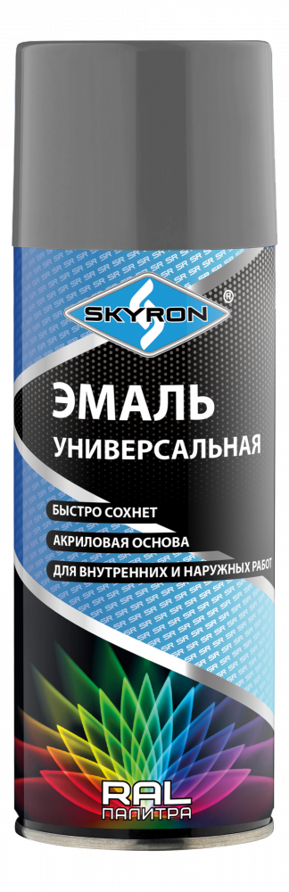 RAL 7046 темно-серая краска акрил аэро СКАЕРОН 520мл (SR-17046)