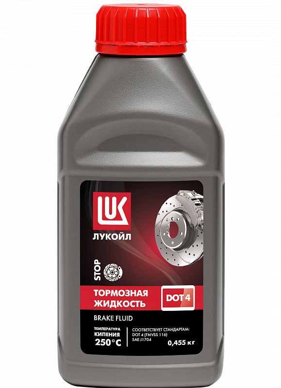 Жидкость тормозная Лукойл ДОТ-4  0,455кг