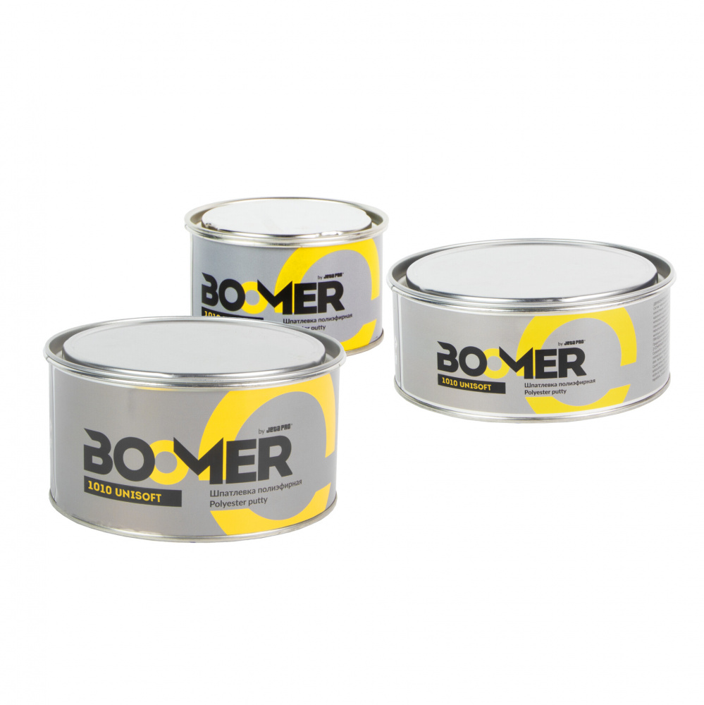 Шпатлевка Unisoft полиэфирная, универсальная, легкой шлифовки 1,8 кг 1010/1,8 BOOMER