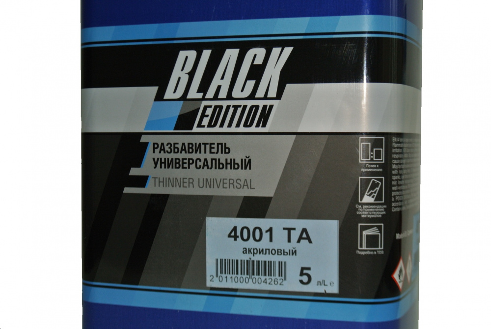 Разбавитель акриловый 5,0 л КАНИСТРА 4001 ТА/5,0 Black Edition МАКСТОР