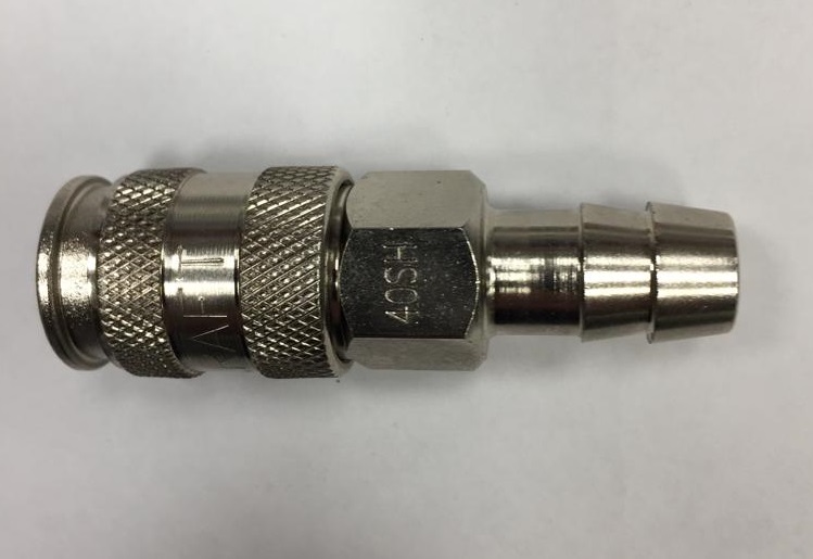 Разъем WDK-840SHA пневматич быстроразъем с креплением шланга под елочку 12мм  ВИДЕРКРАФТ