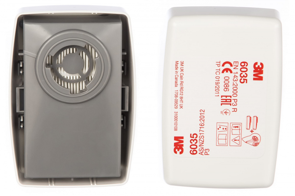 Фильтр 6035 противоаэрозольный, высокой эффективности, срок хранения 10 лет (1 ПАРА) 3М