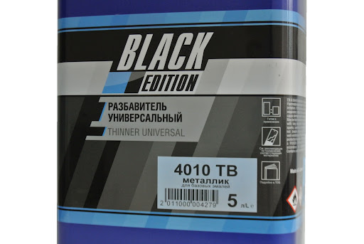 Разбавитель металлик для базовых эмалей 5,0л 4010 TB/5.0 Black Edition МАКСТОР