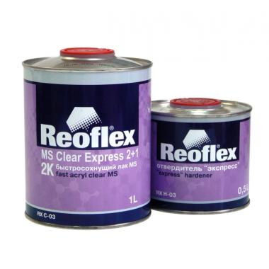 Лак акриловый 2К «Экспресс» 2+1 прозрачный + Отвердитель «Экспресс» (1л + 0,5л) РЕОФЛЕКС