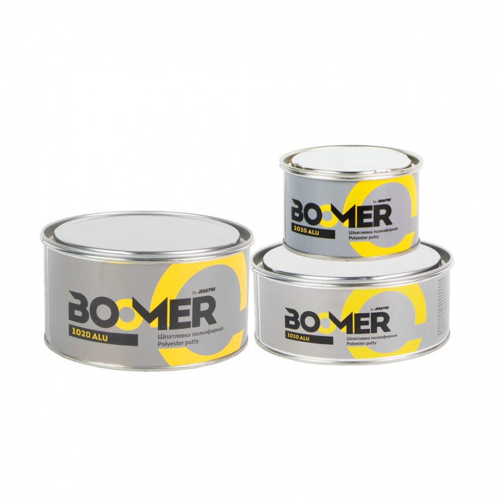 Шпатлевка ALU полиэфирная наполняющая с алюминиевым пигментом 0,5кг 1020/0,5 BOOMER СКИДКИ НЕТ
