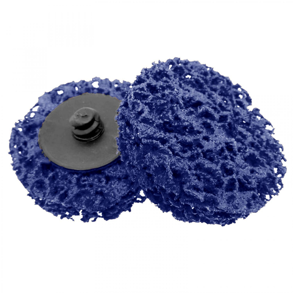 Круг для снятия ржавчины d 50 мм синий толщина 14мм (крепление Roloc) РМ-59908