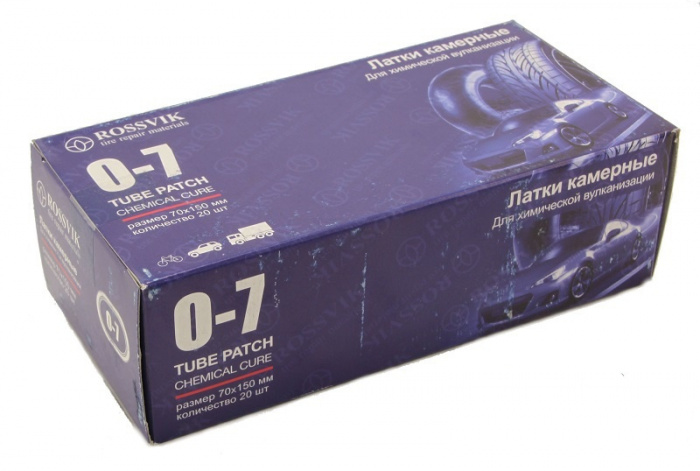 Латка для камер овальные О7 70*150 мм 20шт/уп 1 упаковка РОССВИК  Распродажа