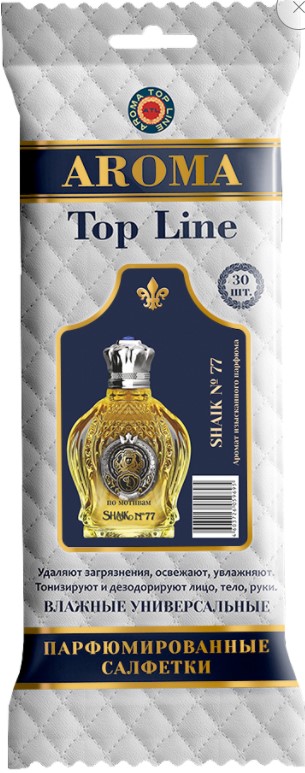 Салфетки влажные Aroma Top Line №23 Shaik №77 /30 шт./