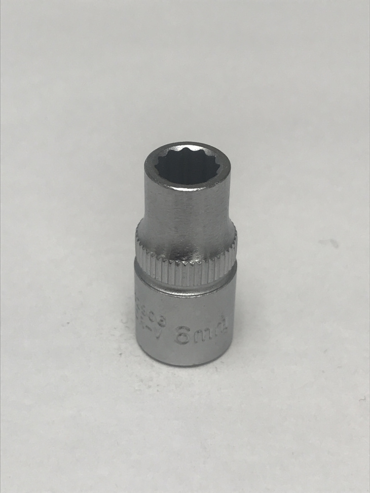 F52906 1/4" Головка короткая 12 гранная 6мм