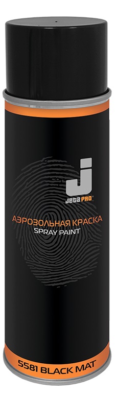 Краска АЭРО Черная Матовая 0,4л 5581 black mat/0,5 ДЖЕТА