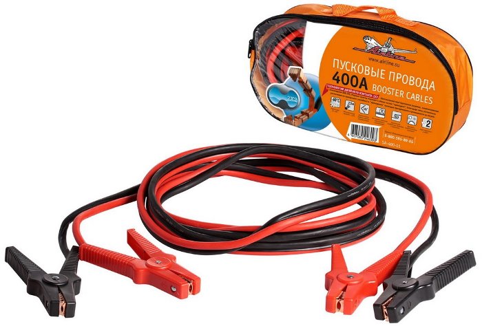 Провода пусковые 400 А силиконовые в сумке Airline SA40001