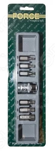 F4074 1/2 Набор бит торкс шестиграннных 7предметов Т25-Т55 L-30mm