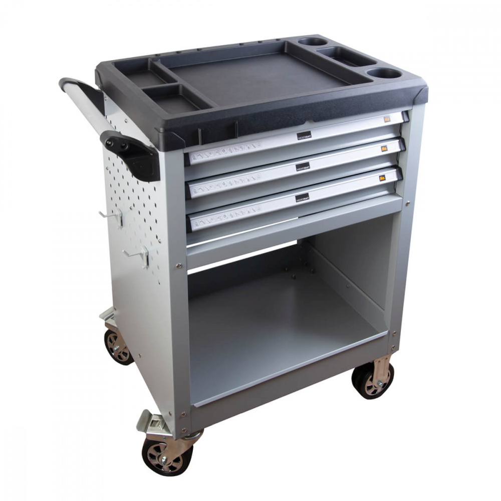 Тележка инструментальная открытая 3 ящика, 1 полка WDK-713 ВИДЕРКРАФТ