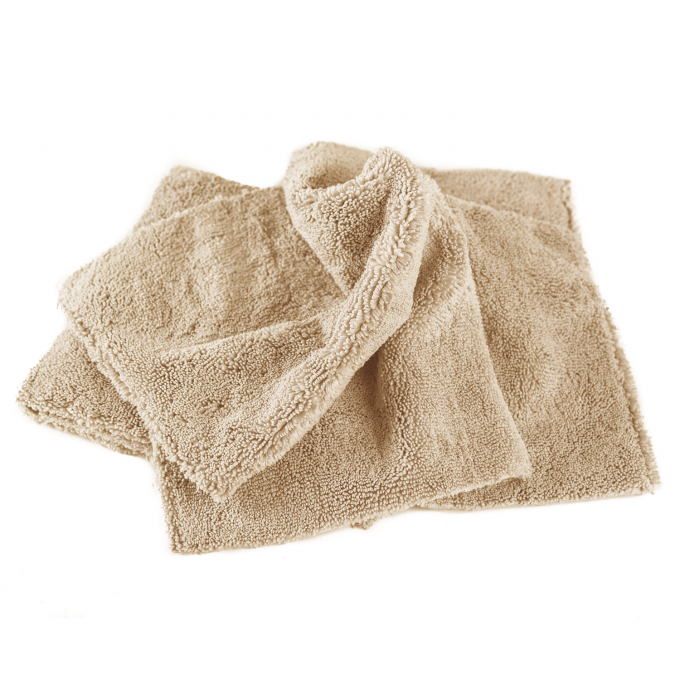 Микрофибровое полотенце 40x40cm, 380gsm, GWMF-384 бежевый Edgeless 384 Microfiber towel