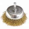 Щетка для дрели 74475 латун. 50 мм, ЧАШКА, d 0,35мм МАТРИКС