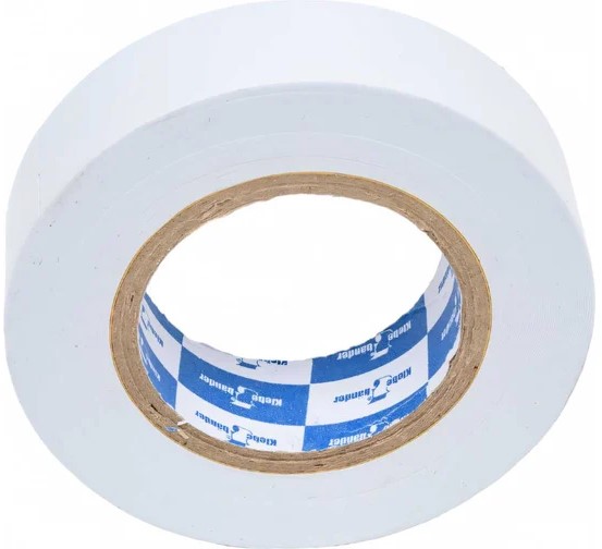 Изолента 19мм х 20м белая Klebebander
