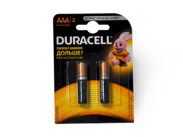 Батарейка LR03 Duracell (AAA-мизинчиковые) 2 шт. на блистере
