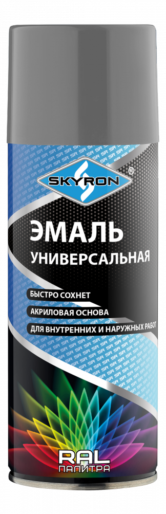 RAL 7040 серая краска акрил аэро СКАЕРОН 520мл (SR-17040)