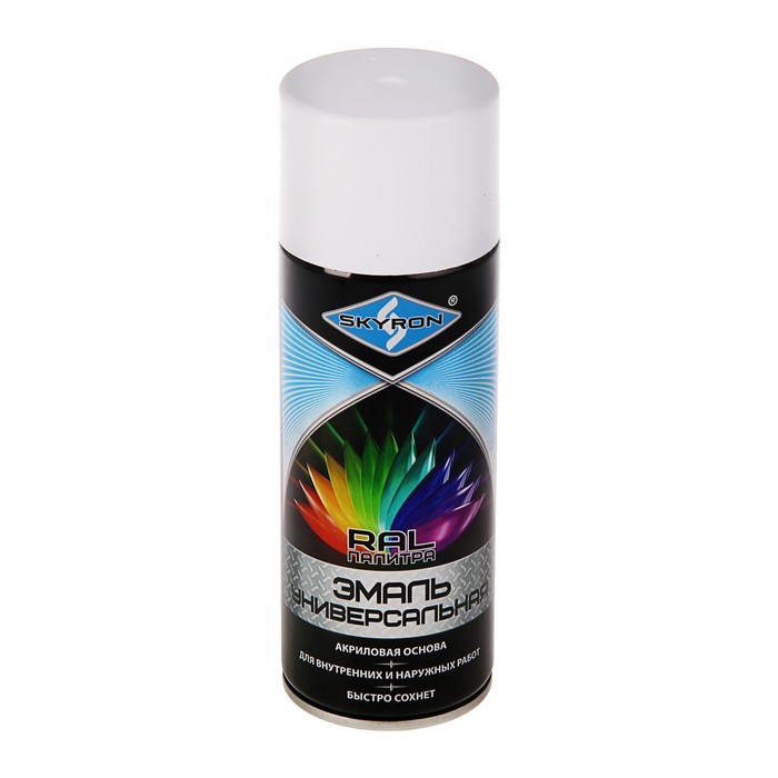 RAL 9003 белая мат. краска акрил аэро СКАЕРОН 520мл (SR-10903)