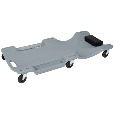 Лежак OPT-40130G ремонтный, подкатной, пластиковый, серый OPTIMUS