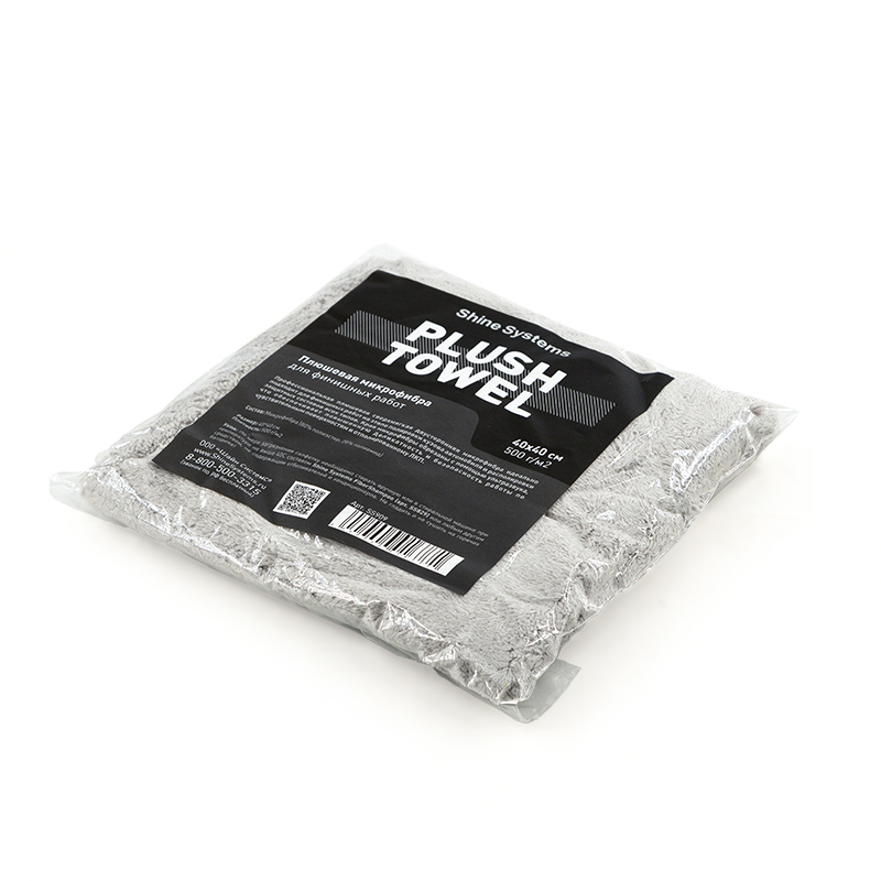 Микрофибра плюшевая для финишных работ 40*40см, 500 гр/м2 SS909 Shine Systems Plush Towel