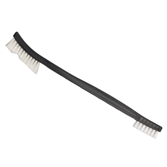 Щетка МИНИ двухсторонняя мягкая, белая щетина LERATON BR17 