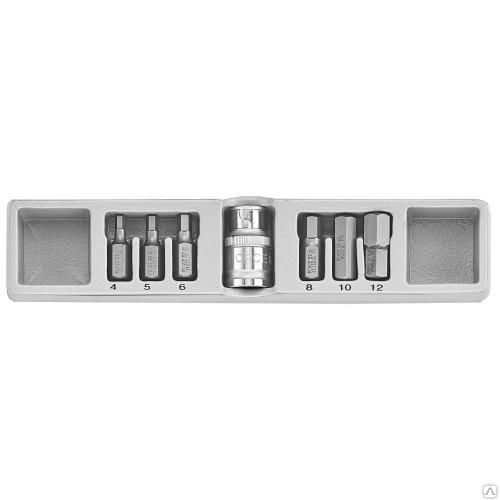 F4075 1/2 Набор бит шестигранных 7предметов Н4-Н12 L-30mm