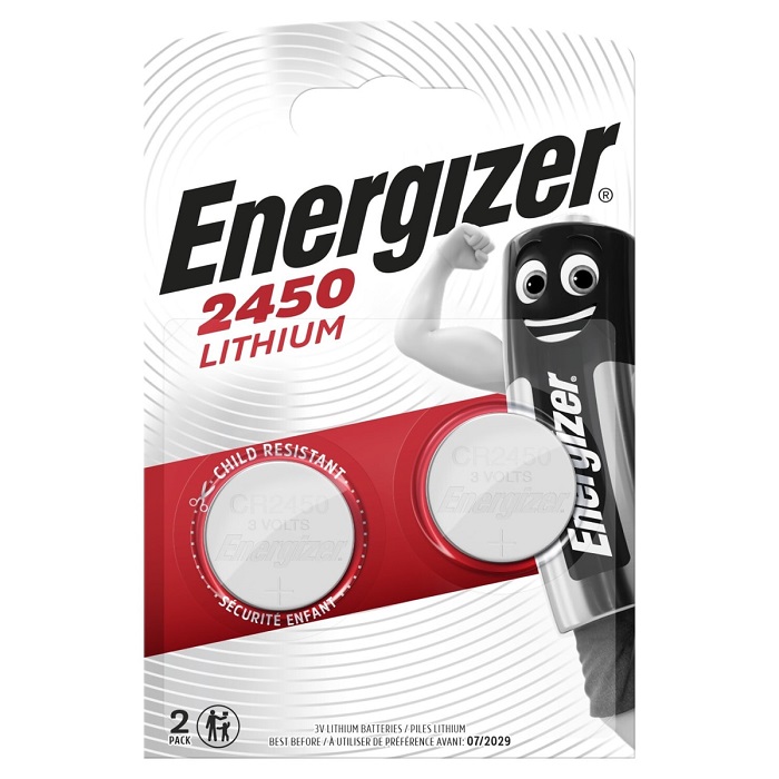 Батарейка Lithium CR2450 FSB (2шт) литиевая  Energizer 