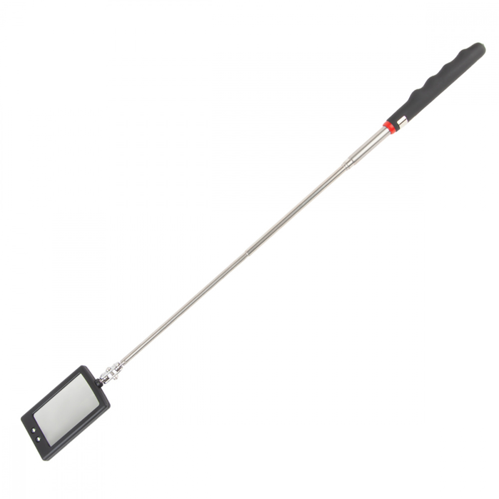 Зеркало WDK-65451 прямоугольное на телескопической рукоятке со светодиодной подсветкой ВИДЕРКРАФТ