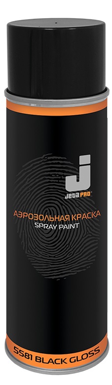 Краска АЭРО Черная Глянцевая 0,4л 5581 black gloss/0,5 ДЖЕТА