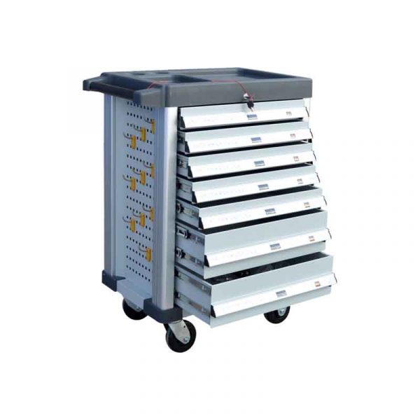 Тележка инструментальная (7 ящиков, центральный замок), размеры: 800*490*1000mm WDK-907  ВИДЕРКРАФТ
