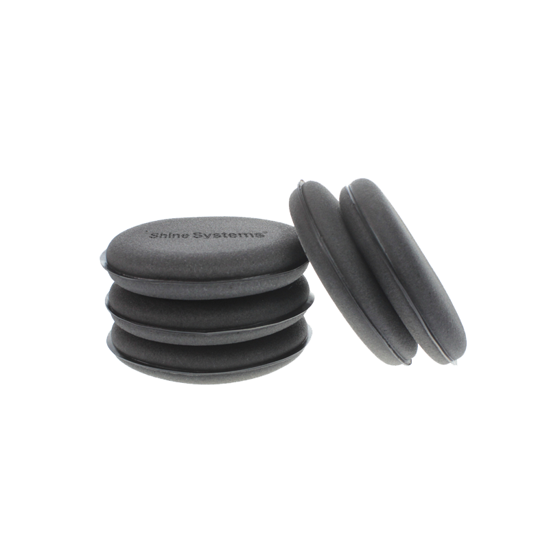 Аппликатор поролоновый черный круглый 10*2см SS818 Shine Systems  Wax Pad 