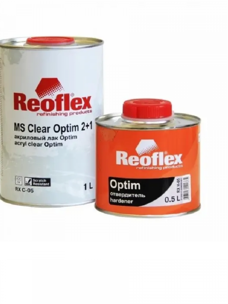 Лак акриловый 2К Optim прозрачный 1,0л + 0,5л  РЕОФЛЕКС