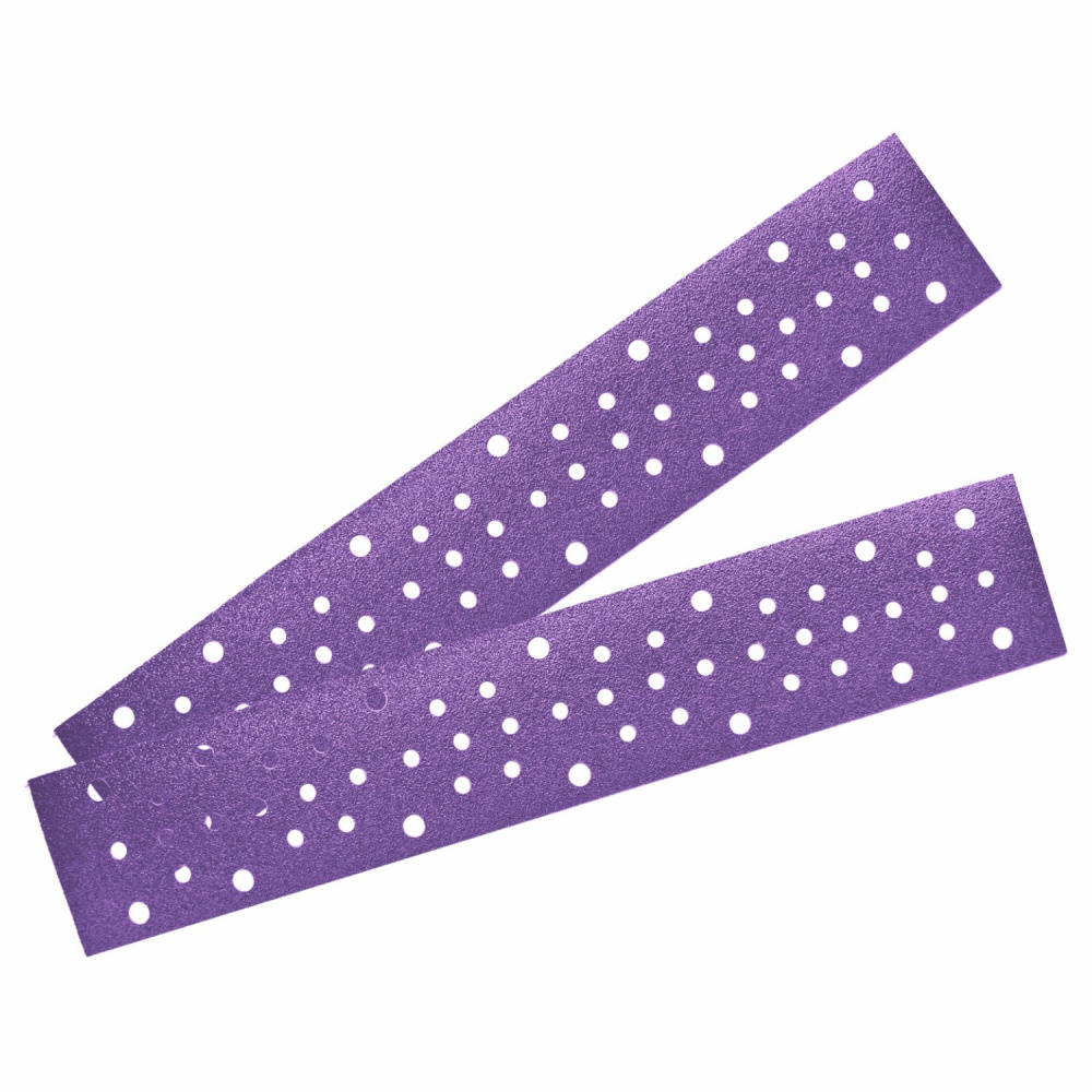 Полоска абразивная c пылеотводом Violet 70x400 мм 53 отв. Р400 керамическое зерно H7