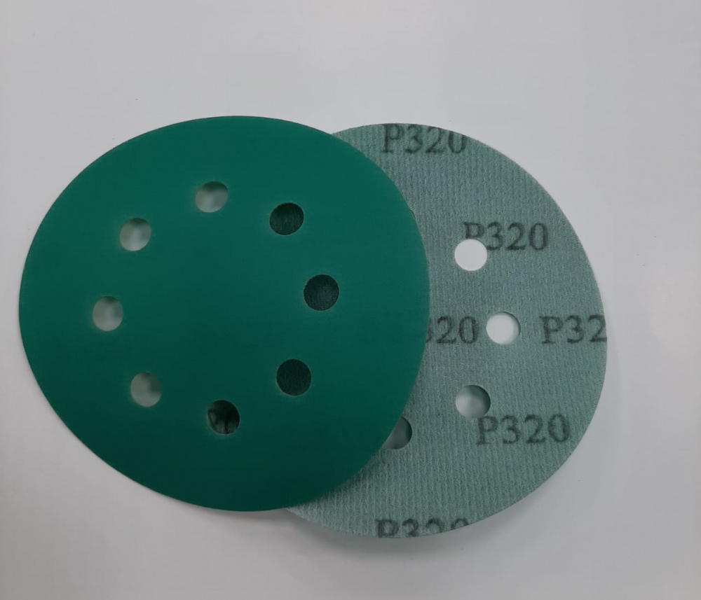 Круг абразивный 125мм 8отв Р320  Green 896893 H7