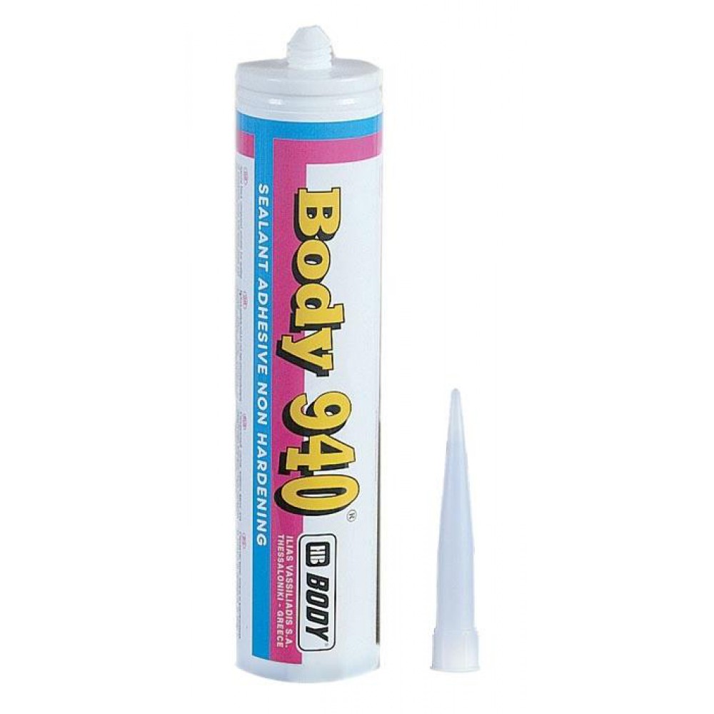 Герметик 940 (черный) картридж для герметизации стекла  0,3кг БОДИ  9400200000