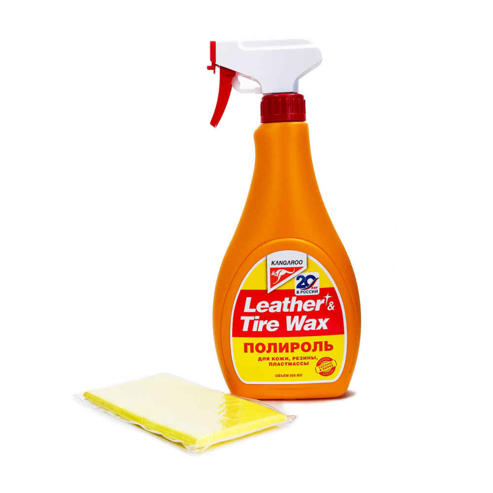Полироль универсальный (кожа, резина, пластик)  500мл KANGAROO  330125