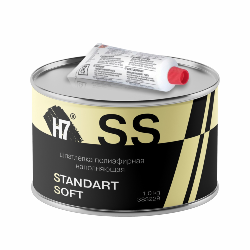 Шпатлевка полиэфирная наполняющая Standard Soft 1кг 383229 Н7